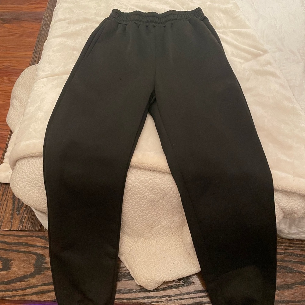 plain black sweatpants